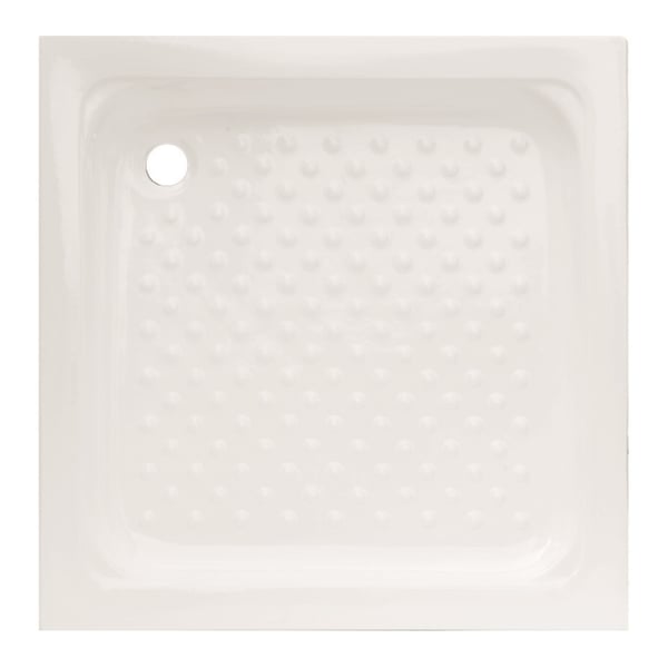 Ντουζιέρα τετράγωνη Λευκή Πορσελάνη 90x90